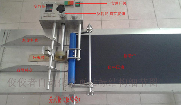 贴标设备分(fēn)页结构图